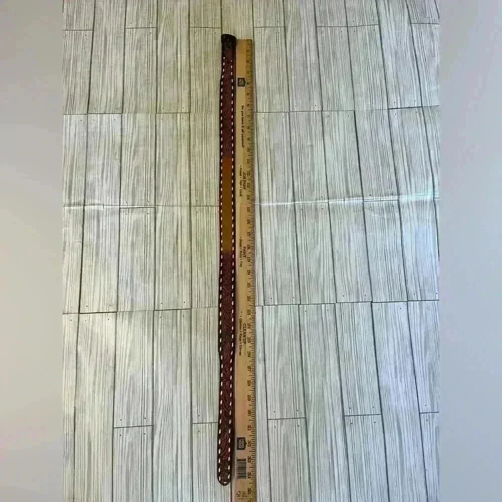Western Tooled Leather Belt